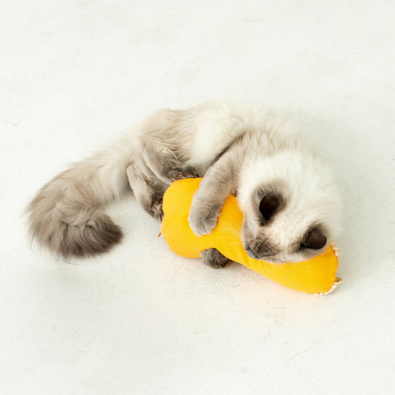 CATNIP CUSHION / YELLOW