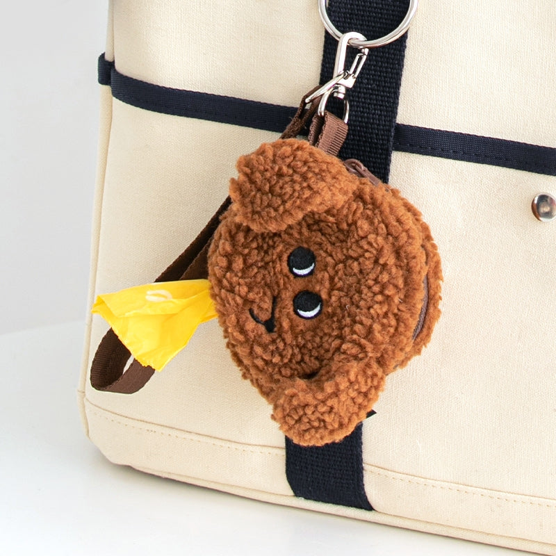 POODLE POOP BAG POUCH