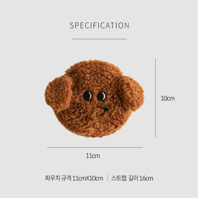 POODLE POOP BAG POUCH